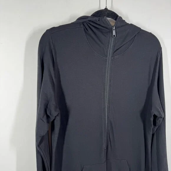 Smash + Tess Black Hooded Jilly Jogger Jumpsuit Size S Bamboo Lounge Casual Chic - Picture 6 of 16